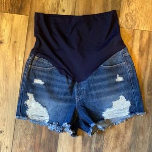 Pink Blush Maternity Shorts Sz Large